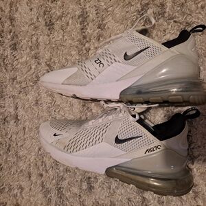 Nike Air Max 270 White Mesh Sneakers